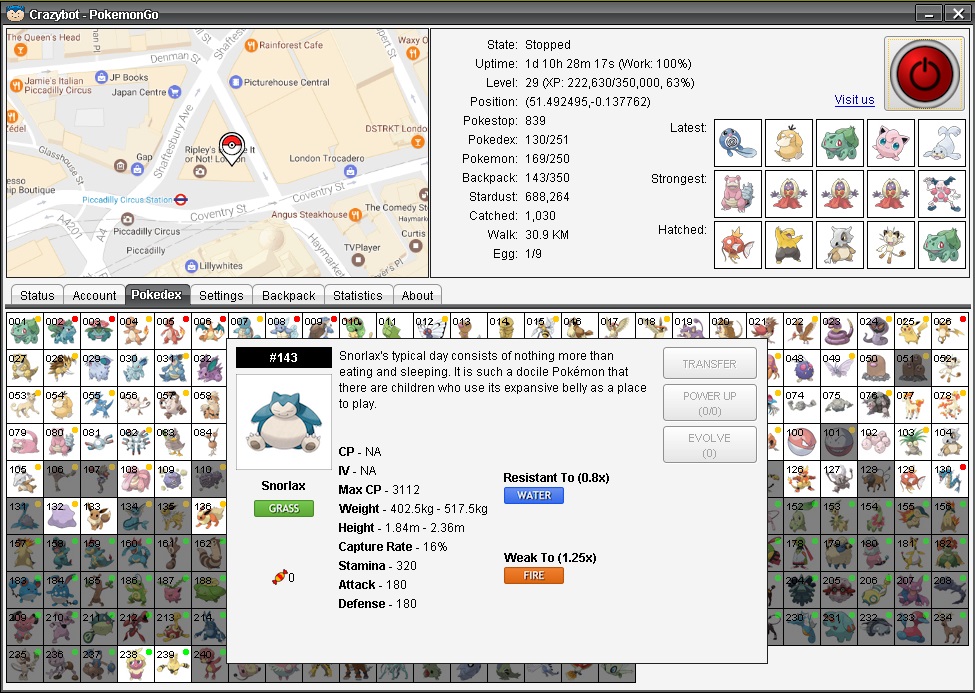 CrazyBot-Pokemon GO